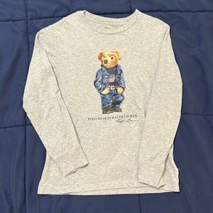 Boys Polo Bear Long Sleeve Shirt